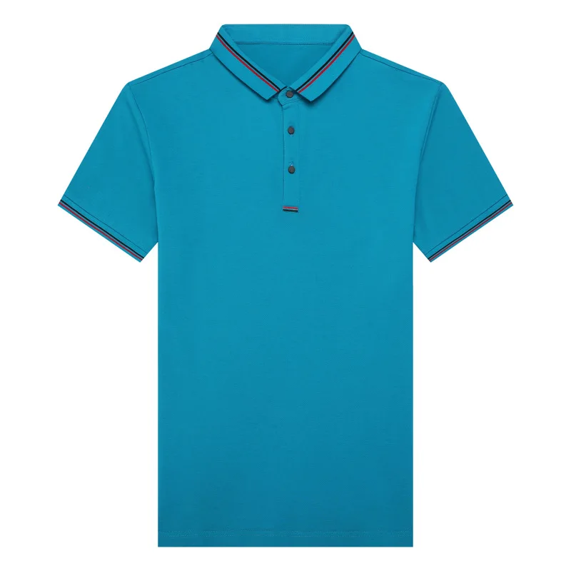 

Summer Youth Men Short Sleeve Polo Homme Brand Lapel Casual Silm Camisa Polo Masculina Cotton Blend Pure Color Polos Para Hombre