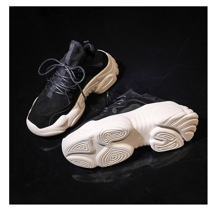 Новая повседневная обувь для бега, женские кроссовки для папы, Женская дышащая замшевая спортивная обувь на шнуровке, Chaussure Femme для девочек