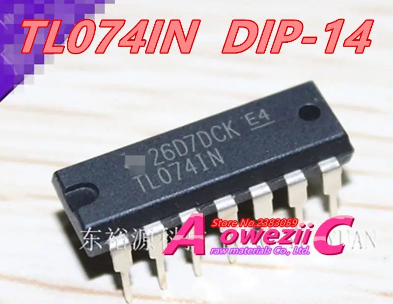 Aoweziic новая импортная оригинальная TL074CDR TL074C лапками углублением SOP-14 TL074CPWR T074 TSSOP-14 TL074CN TL074IN DIP-14 операционный усилитель