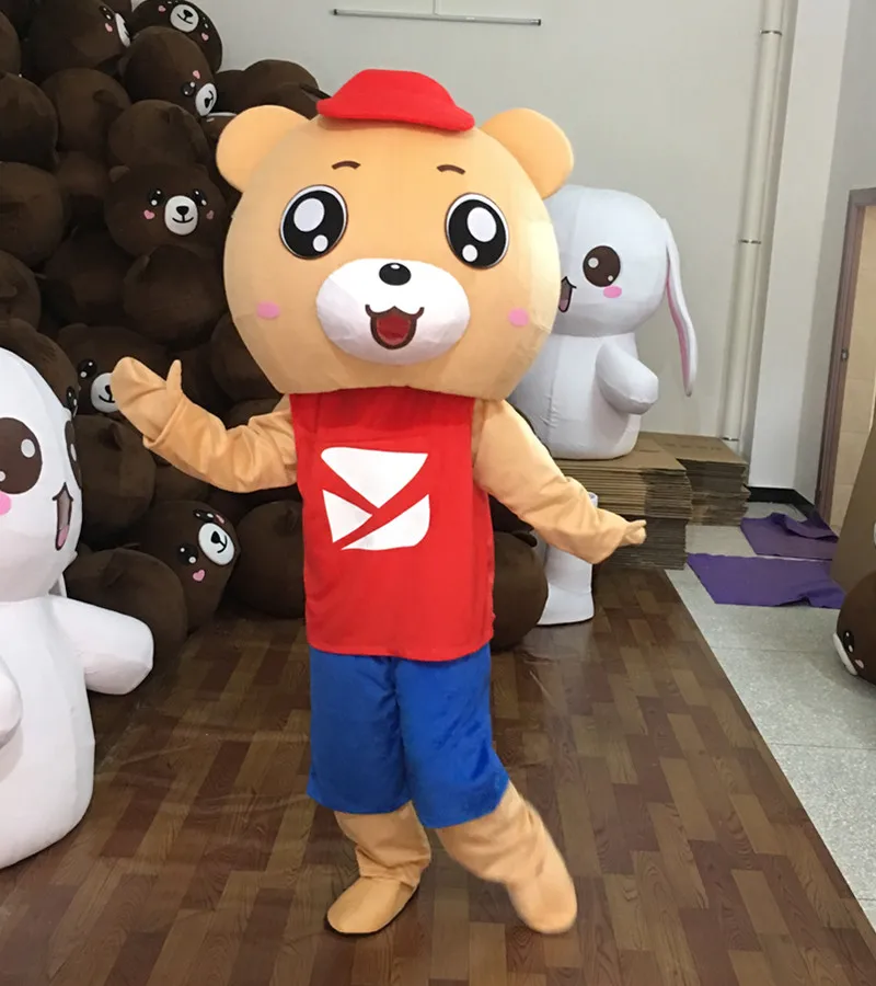 Костюмы для косплея маскот Медведь Костюм мультяшный персонаж взрослый мультфильм персонаж наряд костюм для Хэллоуина Carival вечерние события