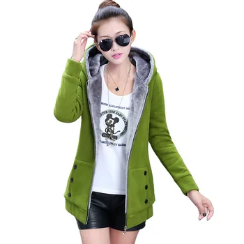 

Young Women Autumn Winter Hoodies Fashion Slim Warm Korean Women Sweatshirt Female Student Thicken Hooded Sweatshirt M-3XL B232