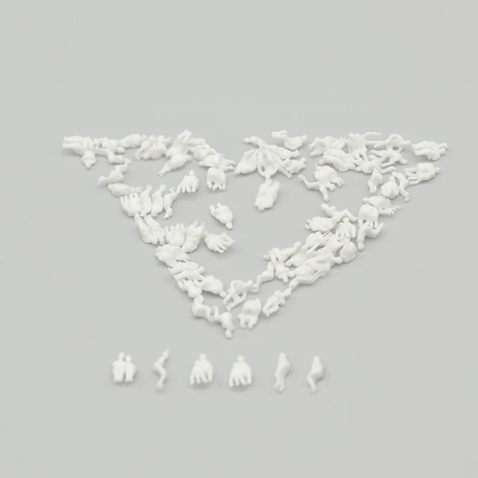 

all sitting 1/150 N Scale Model Figures Generic White Unpainted Train Figures Pattern Model People