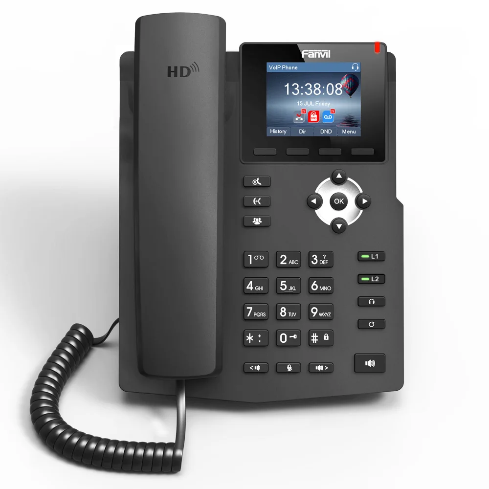 Fanvil IP телефон X3S Настольный настенный 2 SIP линии с цветным экраном HD голосовые
