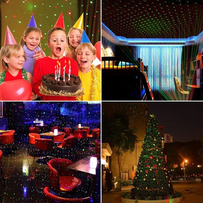 Рождественская Лазерная лужайка лампа открытый свет проектор для KTV DJ сценическая рождественвечерние шоу клуб бар лазерный свет