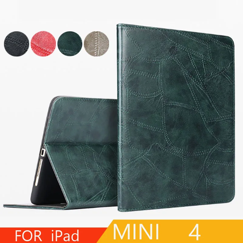 

Case For Ipad Mini 4 Luxury Flip Case Full Protect Auto Wake Up Sleep Cover Smart Stand Leathe Case For Apple Ipad Mini 4