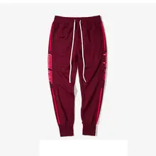 Весенне-осенние мужские спортивные штаны с принтом в винтажном стиле, спортивные повседневные брюки