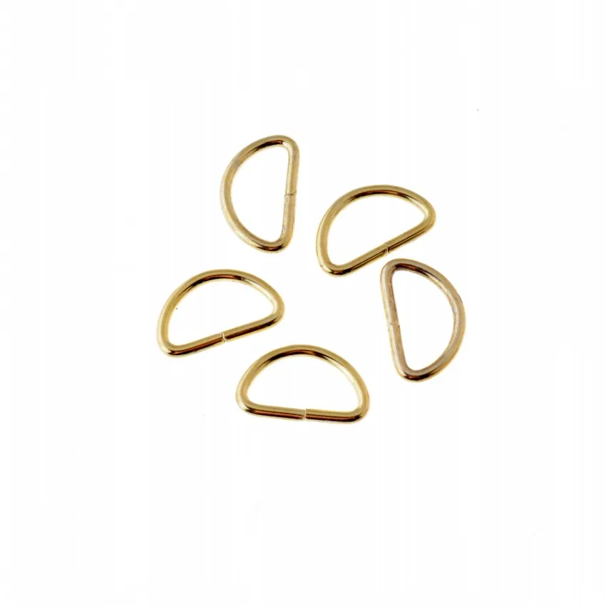 20 шт. золотые несварные кожаные сумки металлические поделки D кольца 20x12 мм(внутри: 16x8 мм) Соединительная Пряжка F1868