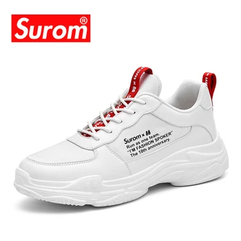

PU Leather Running Shoes Men's Lightweight Sneakers Male Breathable Outdoor Sport Shoes Comfortable Sapato Masculino Krasovki