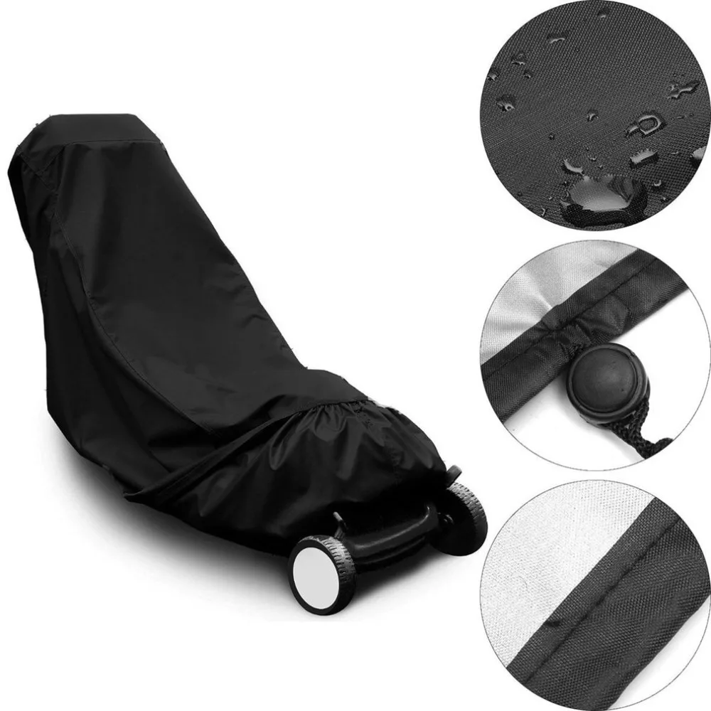 

Polyester Fiber Lawn Mower Cover Dust Rain UV Protection Water Resistant Lawn Mower Protector For Yard Garden
