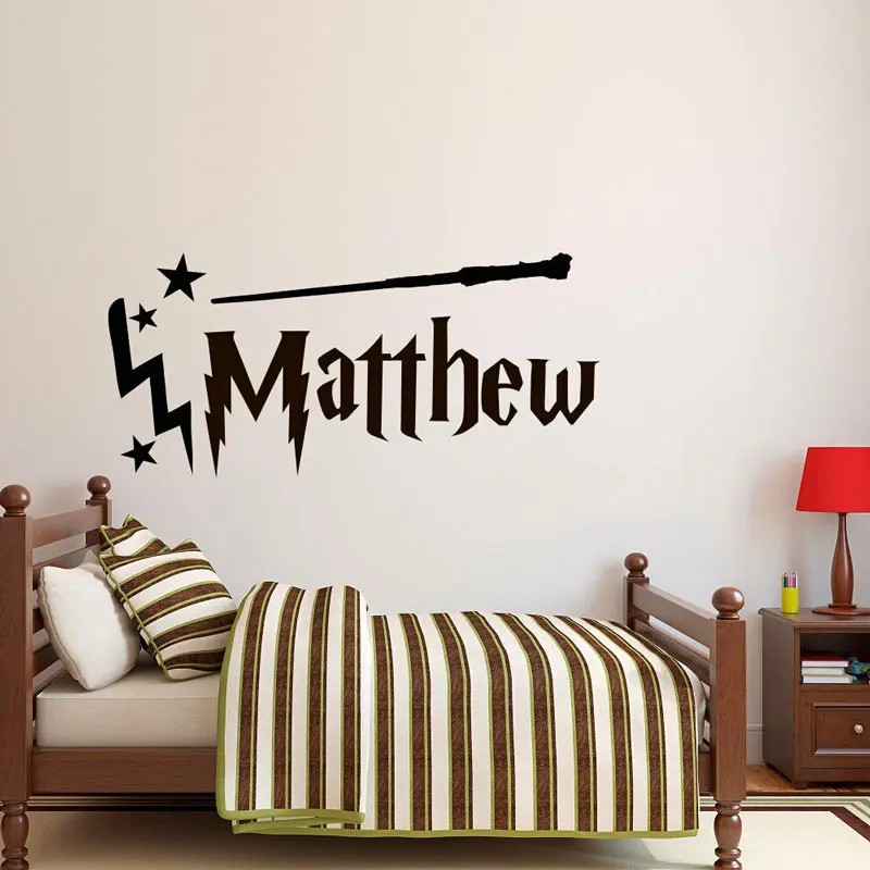 

Harry Potter text theme movie magic spell anime movie fans vinyl wall stickers home decoration wall stickers DY40