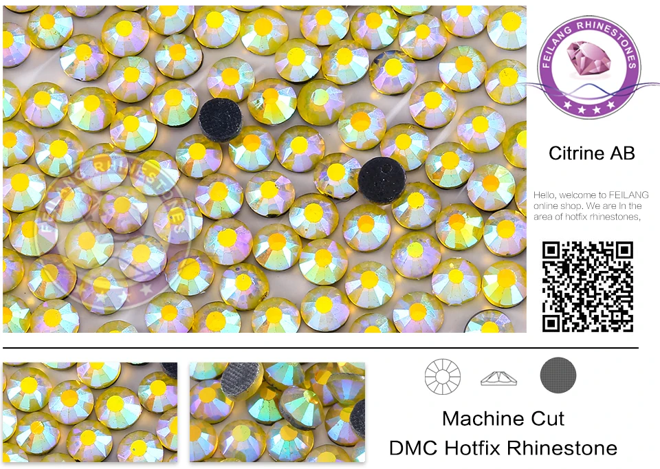 Кристаллы из полиэфирной смолы и рубленого стекловолокна цитрин Стразы для замены AB Стразы SS6 SS10 SS16 SS20 SS30 специальный Цвет страз для Костюмы Рукоделие "сделай сам"
