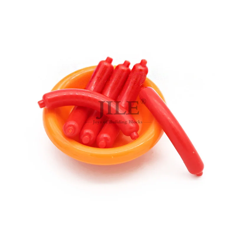 

Creative Moc Food Hot Dog / Sausage 33078 Decorate DIY Building Enlighten Blocks Bricks Compatible with Assembles Particles