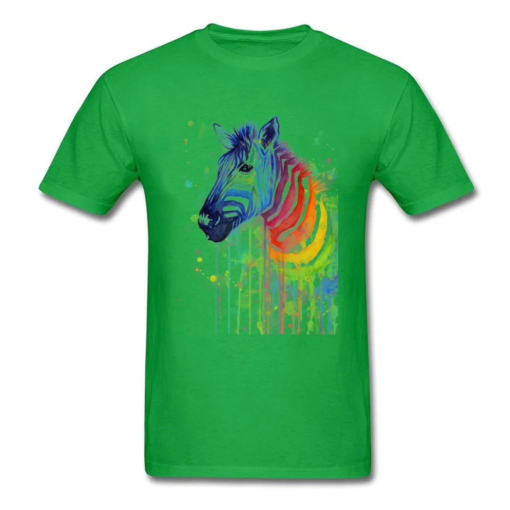 Zebra Rainbow Watercolor - Ode to Fruit Stripes_green