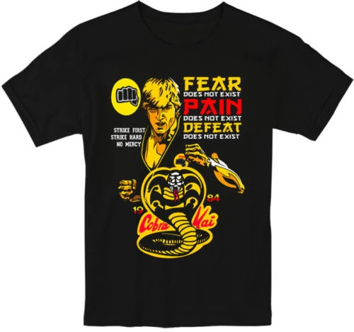 Tシャツオム 19 新コブラ会映画 19 Tシャツ空手子供ストライクハードいいえマーシーtシャツ T Shirts Aliexpress