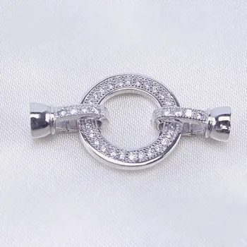 

One piece S shape 925 sterling silver Clasps Double closed jump ring Clasps for Necklace&bracelet Jewelry Findings Accessorie