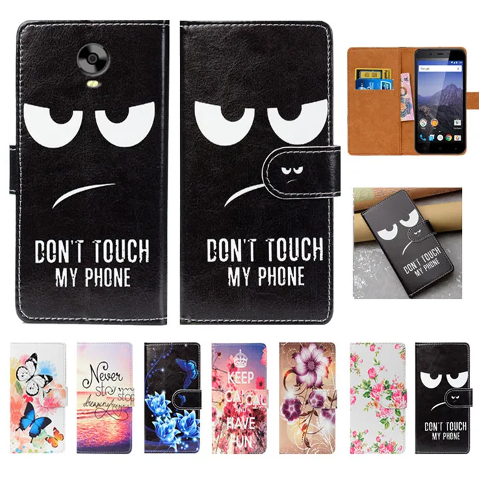 

For Vertex Impress Eagle Case High Quality Pu Leather 5.0" Flip Wallet Case Back Cover Book Case For Vertex Impress Eagle 4G