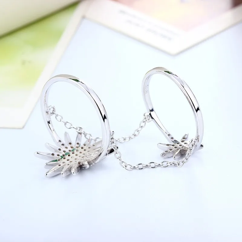 New-Arrival-Fashionable-Wholesale-Platinum-925-Sterling-Silver-Chian-Jewelry-Sunflower-Double-Silver-Ring-Design (2)