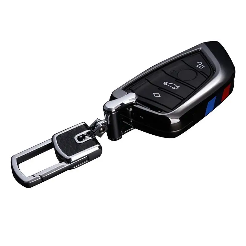 Автомобильные аксессуары, чехол для автомобильного ключа, жесткий пульт дистанционного управления, защитный чехол для ключа, водонепроницаемый прочный брелок для BMW 5 серии X1 X5 - Название цвета: Black 2