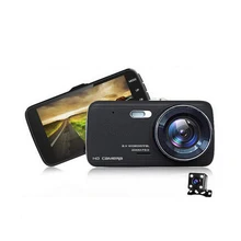 4.0 inch car camera DVR Dual lens with LDWS ADAS rearview Support Front car Distance warning Full HD 1080P car dvrs dashcam