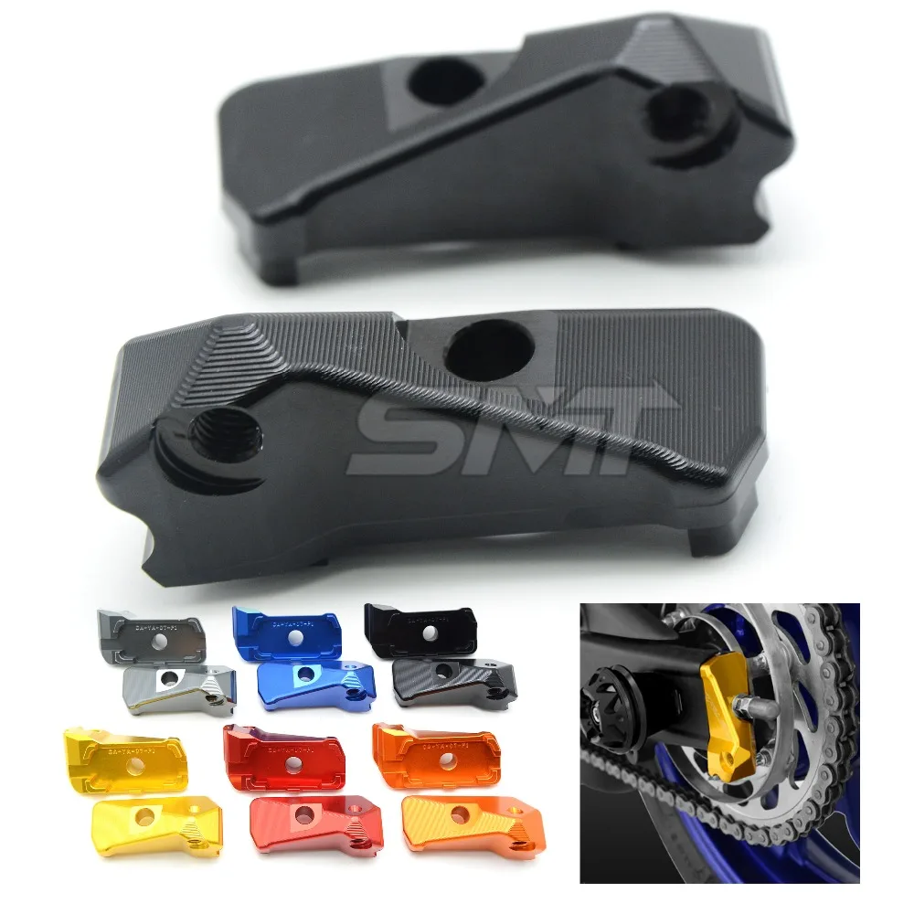 

HOT SALE Motorcycle CNC Rear Axle Spindle Chain Adjuster Blocks For YAMAHA YZF - R3 2015-2016 YZF - R3 2015 2016