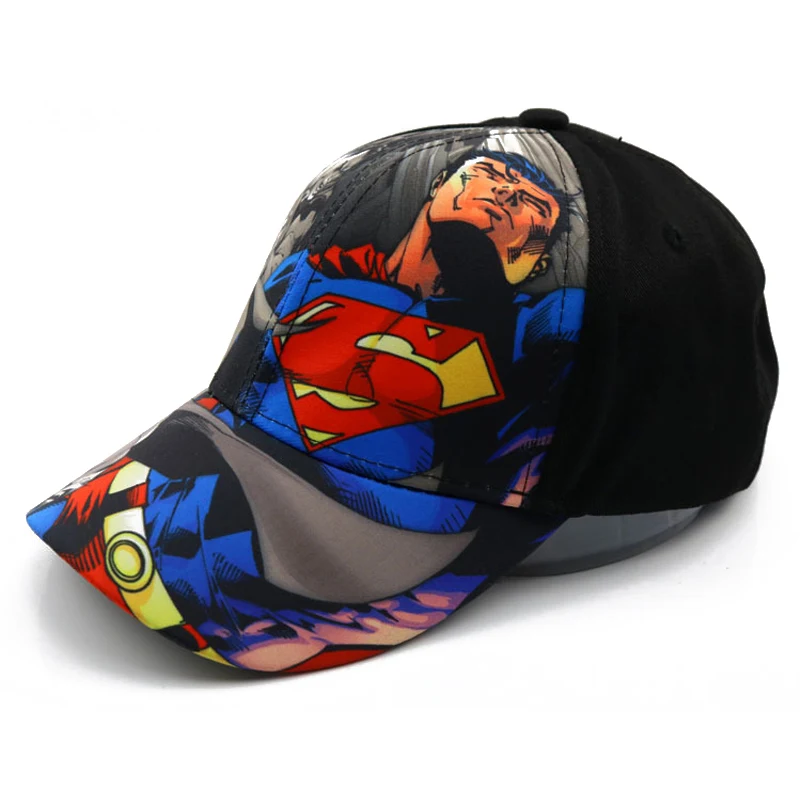 Коллекция года, летние детские шапки для мальчиков и девочек, бейсбольная кепка с изображением Человека-паука для мальчиков и девочек, хип-хоп кепка, детская шапочка от солнца, Snapback - Цвет: superman