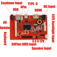 Тип C USB HDMI AV Наушники 30P LVDS плата контроллера Модуль для Raspberry PI 2 PC матрица 4,