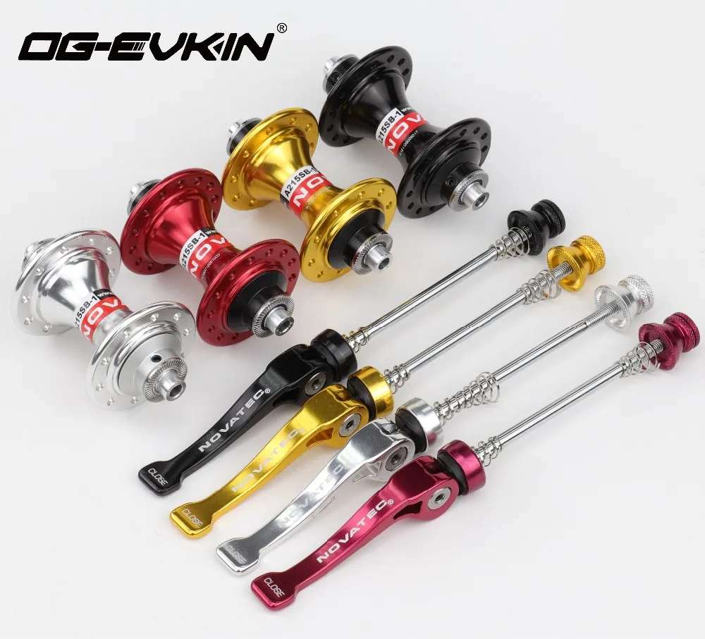 

OG-EVKIN Novatec A215SB 20 24 28 Holes 74MM Bicycle Front Hubs Folding Balance Push Sliding Bikes 2 Bearings With Quick Release