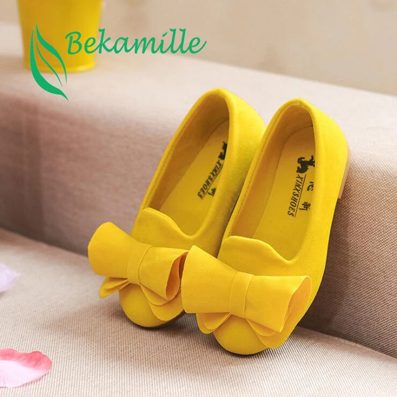 

Hot 2016 Children Spring And Autumn Season Female Children Shoes Single Princess Shoes, Casual Big Bow Shoes Size 21-36 K3309