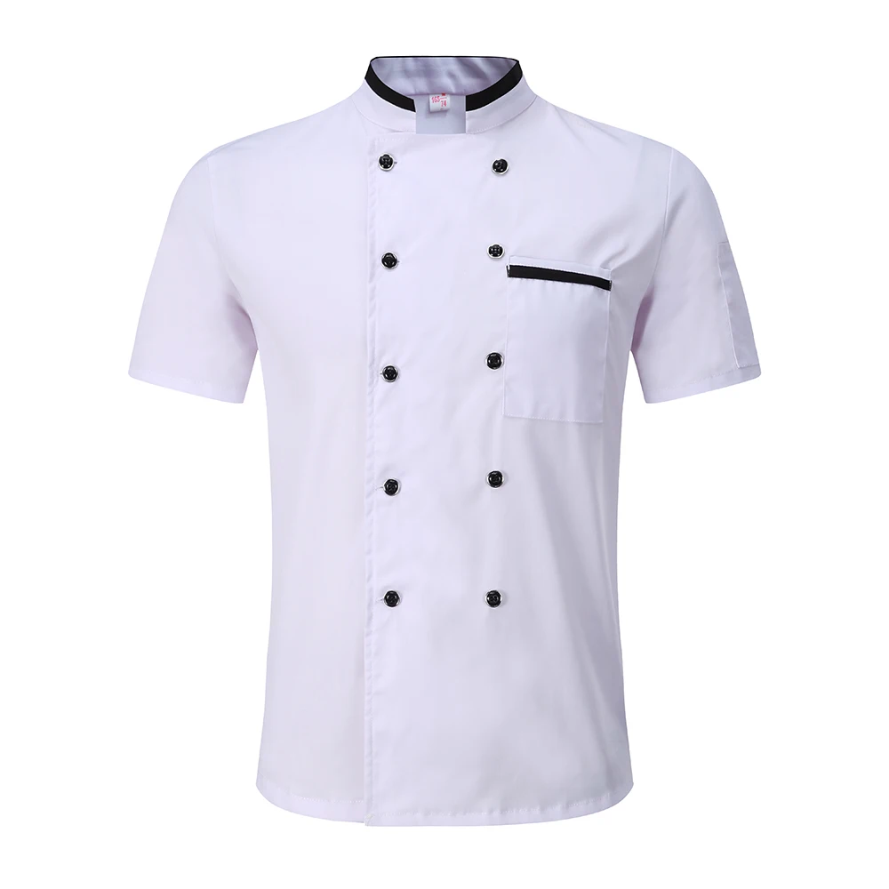 Комбинезоны для повара для женщин и мужчин кухня повар ресторана спецодежды шеф повара форма белая рубашка двубортный