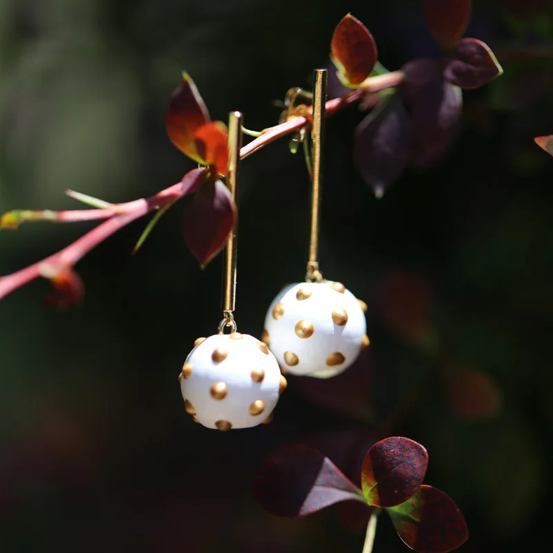 

925 Sterling Silver Pin baroque pearl earrings