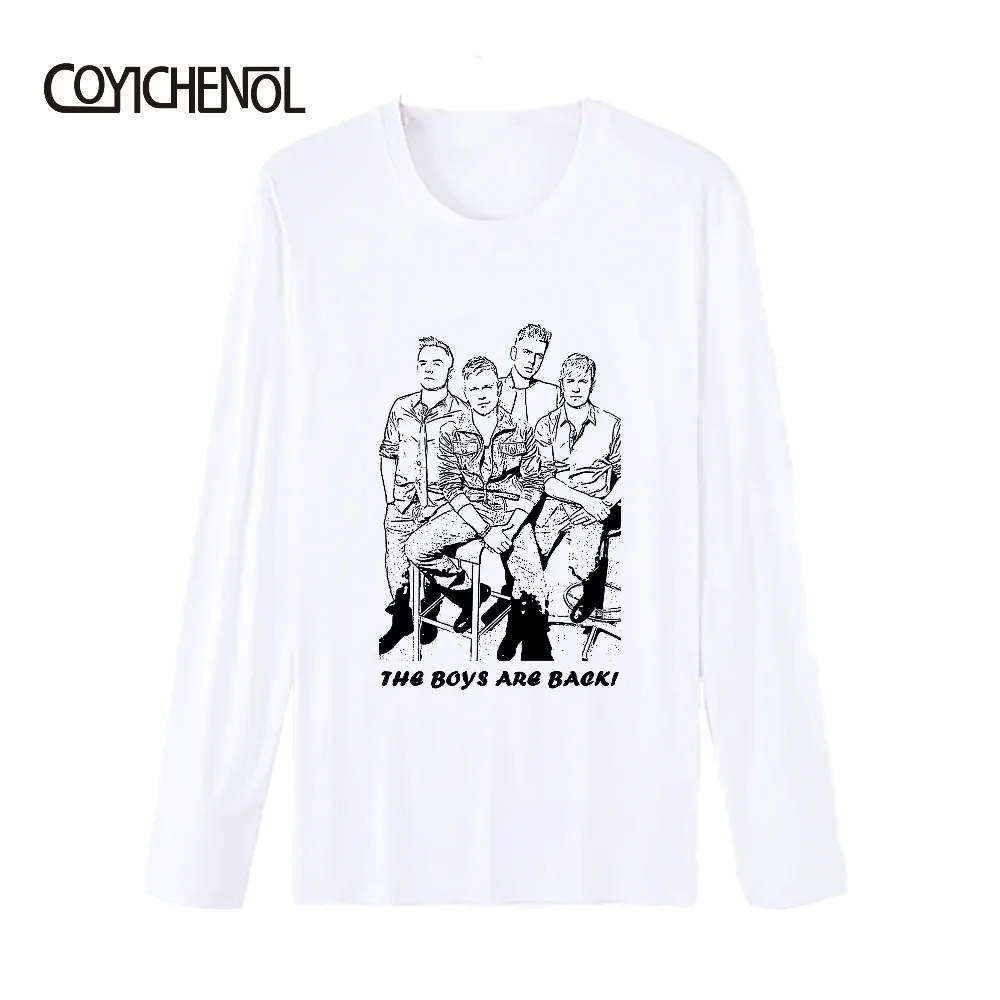 Футболка COYICHENOL коллекция 2019 года с принтом на 20 летие надписью the boys are back Новая