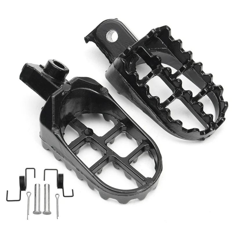 Black Pit Dirt Bike Aluminu Foot Pegs For YAMAHA PW 50 80 TW200 PW50
