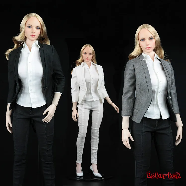 

AFS TOYS A012 1/6 Women's slim Suit Office Lady's Commuter Suit Costume for Phicen VC UD ND Jiaou Doll 12" Action Figure DIY