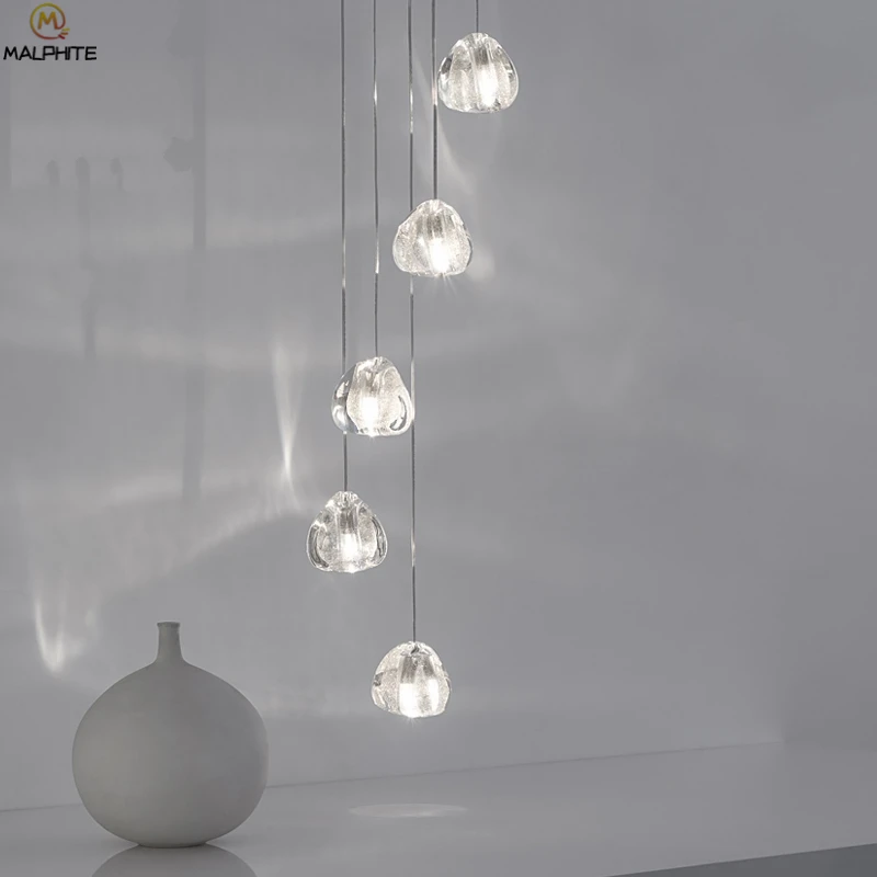  Modern Glass Ball Pumpkin deco pendant Lights Nicolas hanglamp Suspension Lamps Dining Room bar caf - 32892078462