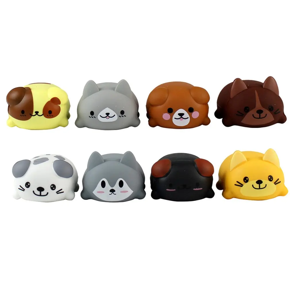  8Pcs/Set Baby Kids Toy Musical Scale Touch Sensitive Cat Dog Electric Player Piano Funny Silicone A