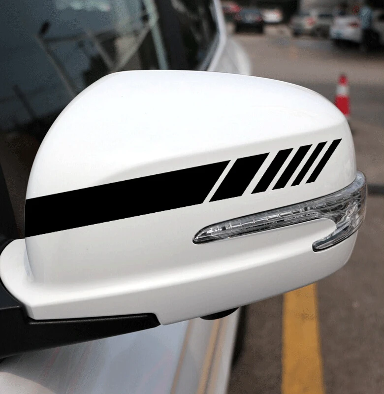 

Car Sticker Rearview Mirror Side Stripe Car Body Decals for Mercedes W203 BMW E39 E36 E90 F30 F10 Volvo XC60 Audi A6 c5 c6 Q5 Q7