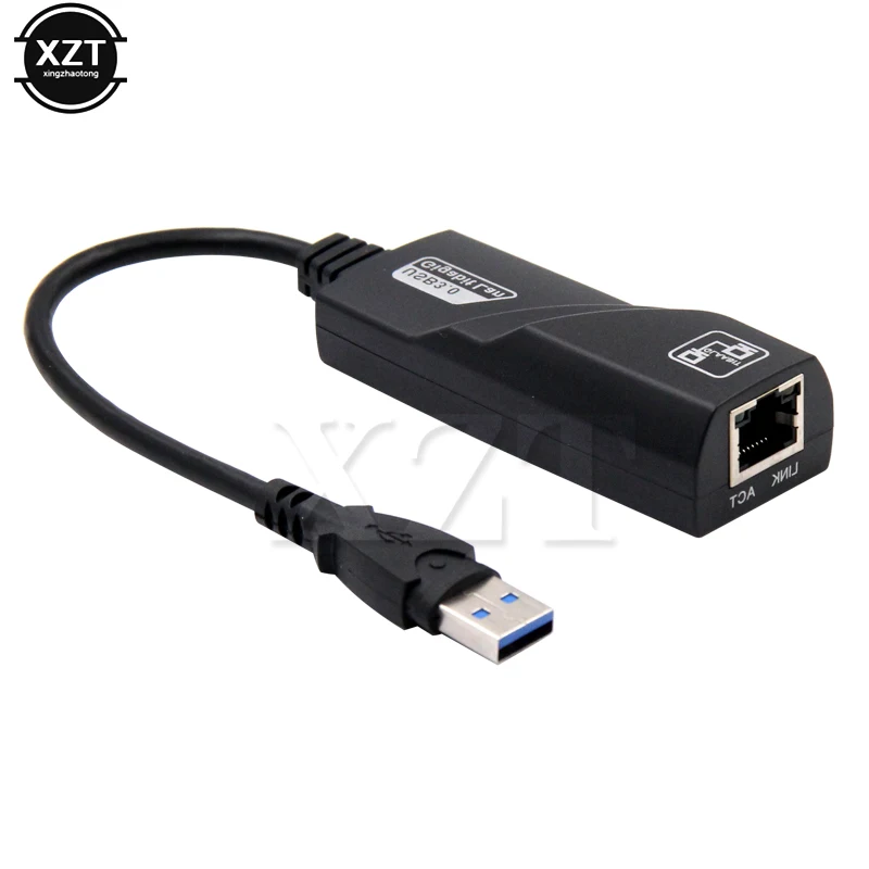 1 шт. USB 3,0 10/100/1000 Мбит/с Gigabit Ethernet RJ45 внешняя сетевая карта LAN адаптер для Windows 8, 7, windows XP, Windows Vista