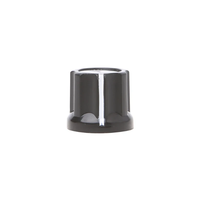 

1pc Knob Button 180 Degree D-Shaft Half-moon Hole Guitar AMP Plum shape Aluminum Cap