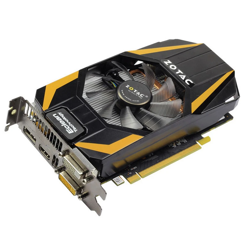 Оригинальная видеокарта ZOTAC GeForce GTX 650Ti Boost 1 ГБ GPU 192Bit GDDR5 Видеокарта VGA для NVIDIA GTX650 Ti 1GD5 Hdmi Dvi