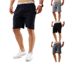Новые мужские летние повседневные шорты корсет со шнуровкой однотонные шорты Модная Верхняя одежда до колена Фитнес Мужская одежда