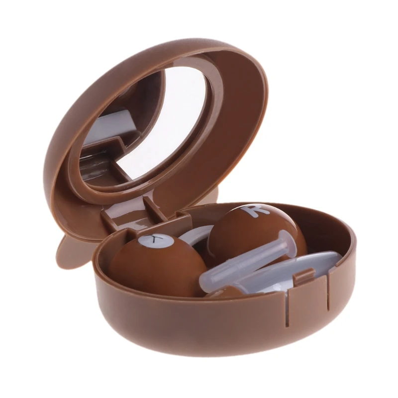 

Cute Animal Travel Contact Lens Case For Women With Mirror Cute Plastic Eyeglass Case Contact Lenses Box With Sucker And Tweezer