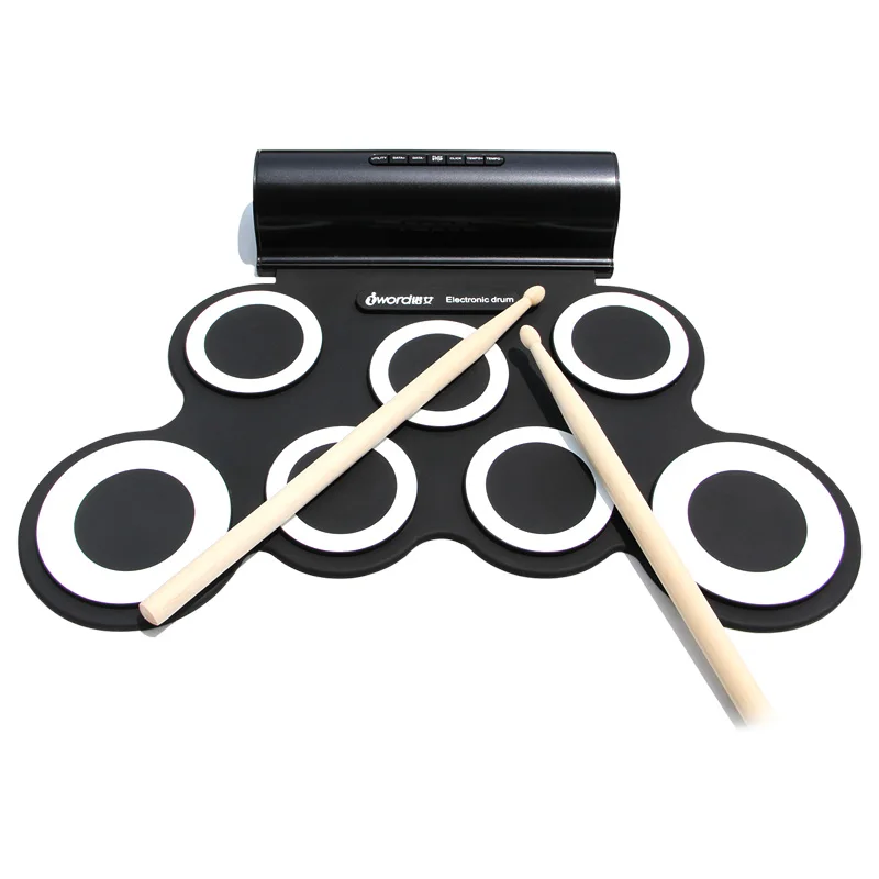 Hand rolled playable electronic drum portable computer games adults