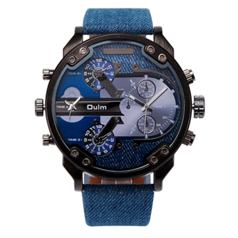 Prix pour Authentique oulm 3548 marque montres hommes dual time zone grand cadran Sport Design Montre À Quartz Occasionnel Montre Homme de Marque Grande Prix pour Authentique oulm 3548 marque montres hommes dual time zone grand cadran Sport Design Montre À Quartz Occasionnel Montre Homme de Marque Grande