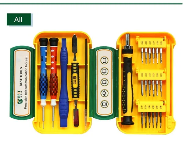 Лучший 8925 24 шт Мультитул Портативный Прецизионный телекоммуникационный Ремонт Отвертка Инструмент лом набор мобильный телефон ноутбук инструменты