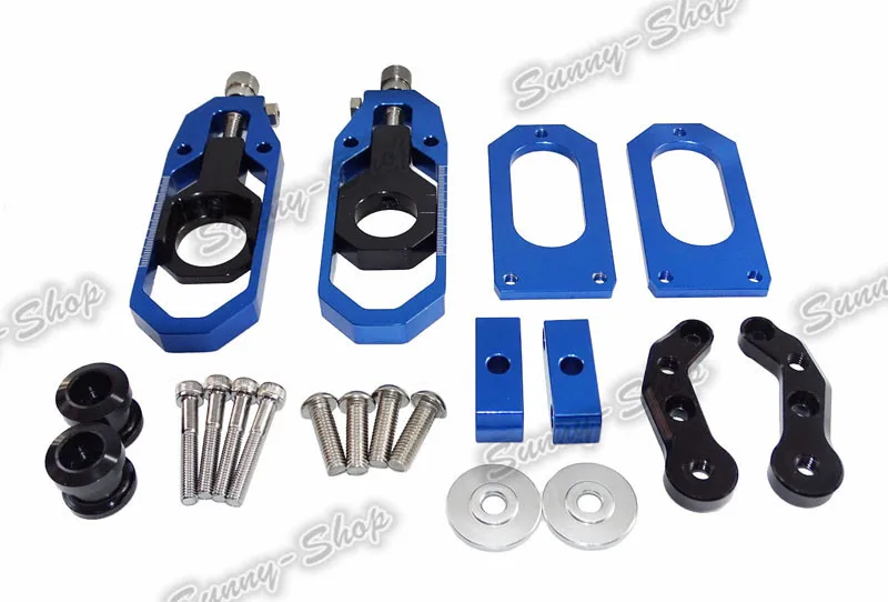 Chain Adjusters for YAMAHA R6 2006-2016 Blue B