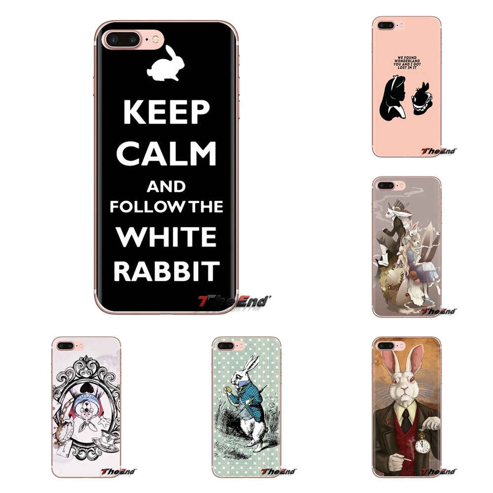 For Huawei Nova 2 3 2i 3i Y6 Y7 Y9 Prime Pro GR3 GR5 2017 2018 2019 Y5II Y6II Soft Transparent Covers rabbit alice in wonderland |