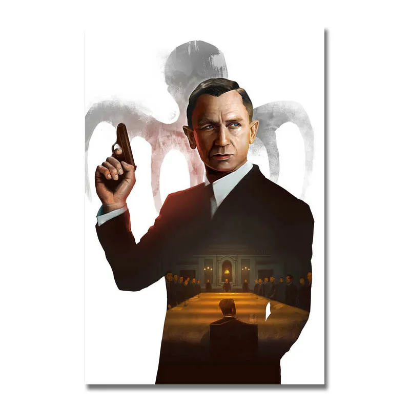 The James Bond 007 Hot Movie Art Silk Poster Print 13x20 24x36 inch