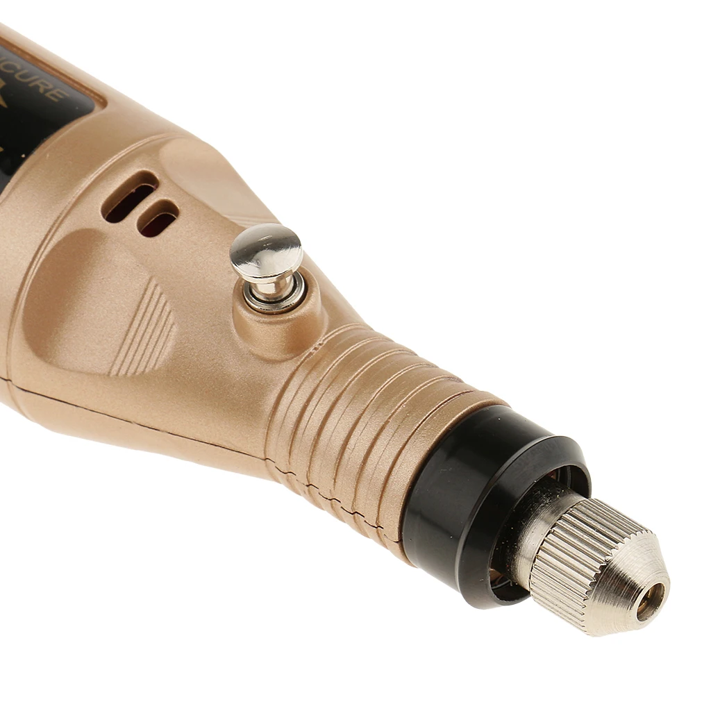 Hot Sale Protable Mini Electric File Nail Drill Manicure Machine Kit Set EU Plug Gold high quanlity