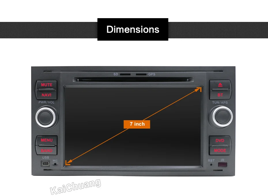 Cheap 2G+16 2Din Android 4 Core Car DVD Player GPS Navigation WIFI 4G for FORD connect S-Max C-max Kuga Fusion Transit Fiesta Focus II 21