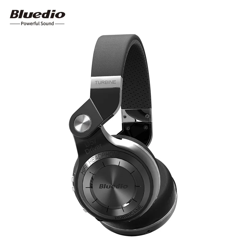 

Original Bluedio T2+ Bluetooth headphones foldable wireless headsets with microphone for phones support FM radio & SD card